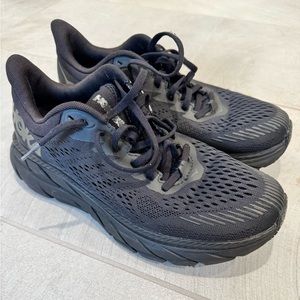 Hoka Clifton 7 (men’s 7.5; women’s 9) ALL BLACK